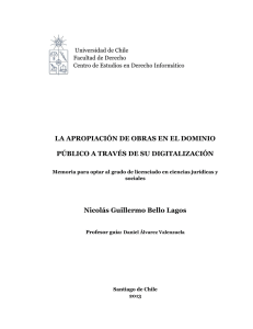 LA APROPIACIÓN DE OBRAS EN EL DOMINIO PÚBLICO A
