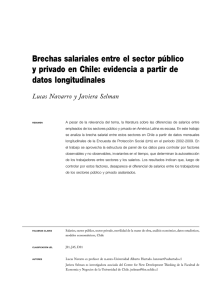 Brechas salariales entre el sector público y privado en Chile