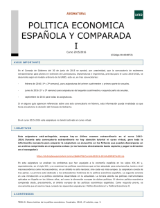 politica economica española y comparada i