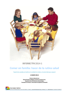 Comer en familia: hacer de la rutina salud