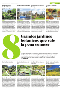 Grandes jardines botánicos que vale la pena conocer