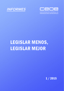 legislar menos, legislar mejor