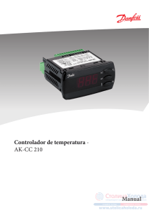 Controlador de temperatura - AK-CC 210 Manual