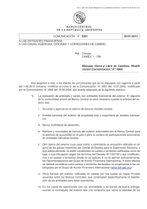 “a” 5391. 30/01/2013. - del Banco Central de la República Argentina