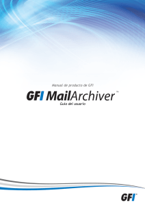 1 Uso de GFI MailArchiver