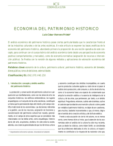 Economía del patrimonio histórico
