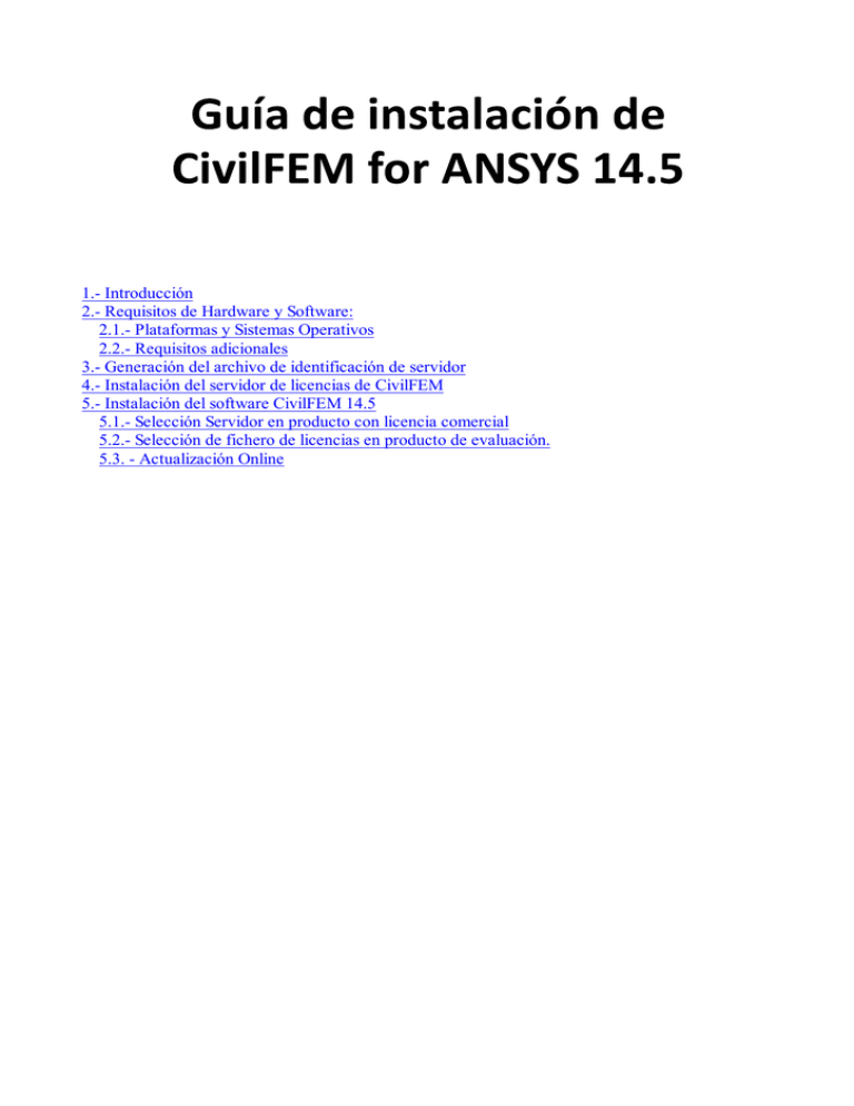 1 Introducción 2 Requisitos De Hardware Y Software 8939