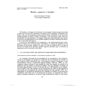 Redes, espacio y tiempo - Revistas Cient&iacute;ficas Complutenses