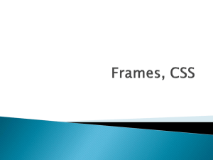 Frames, CSS