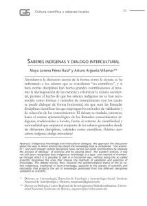 Saberes indígenas y diálogo intercultural - Inicio