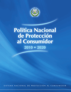 Política Nacional de Protección al Consumidor 2010