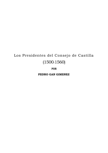 Los Presidentes del Consejo de Castilla