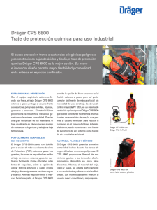 Dräger CPS 6800 Traje de protección química para uso industrial