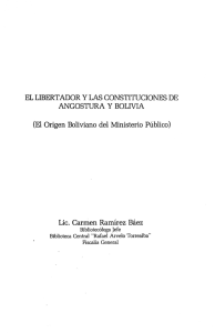 EL LIBERTADOR Y LAS CONSTITUCIONES DE ANGOSTURA Y