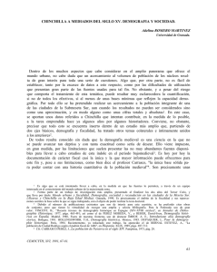 CHINCHILLA A MEDIADOS DEL SIGLO XV. DEMOGRAFIA Y