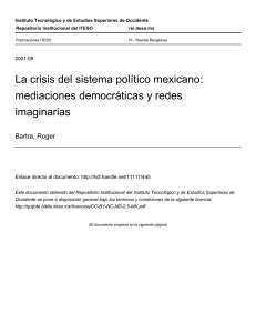 La crisis del sistema político mexicano: mediaciones democráticas y