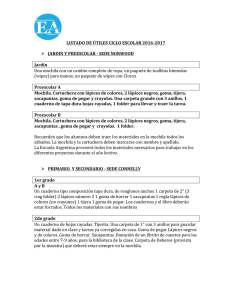 Listado de utiles 2016-2017 - Escuela Argentina