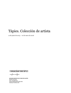 Tàpies. Colección de artista