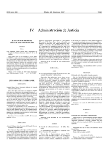 IV. Administración de Justicia