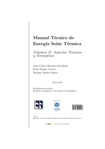 Manual Técnico de Energ´ıa Solar Térmica