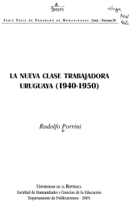 la nueva clase trabajadora uruguaya (1940-1950)