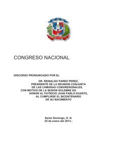 congreso nacional - Senado de la República