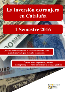 La inversión extranjera en Cataluña