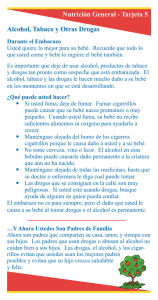 Alcohol, Tabaco y Otras Drogas - Tarjeta de Nutrición General #5