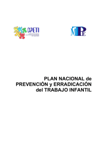 Plan Nacional de Prevención y Erradicación del Trabajo Infantil