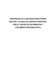 UNIVERSIDAD DE CARTAGENA SEDE PIEDRA BOLÍVAR