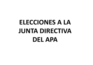 Elección a la junta directiva del APA