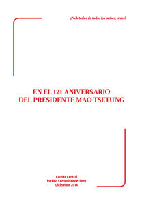 en el 121 aniversario del presidente mao tsetung