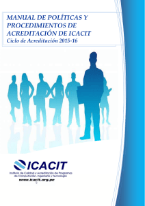 manual de políticas y procedimientos de acreditación de icacit