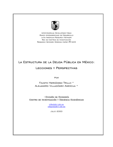 La estructura de la deuda pública en México : lecciones y perspectivas