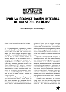 Crónica del Congreso Nacional Indígena