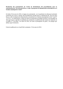 Resolución del Ayuntamiento de Calvià de desistimiento del