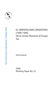 EL ORIENTALISMO ARGENTINO (1900-1940)