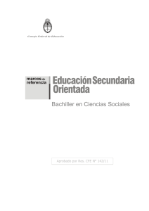 Bachiller en Ciencias Sociales - Ministerio de Educación y Deportes
