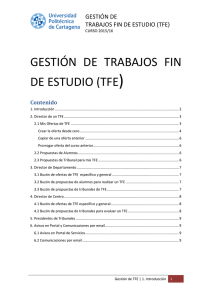GESTIÓN DE TRABAJOS FIN DE ESTUDIO (TFE)