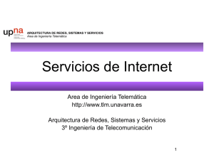 Servicios de Internet - Área de Ingeniería Telemática