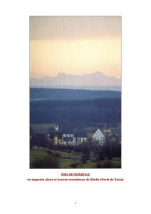 Valle de Heiligkreuz en segundo plano el macizo montañoso de
