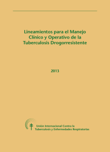Lineamientos para el Manejo Clínico y Operativo de la Tuberculosis