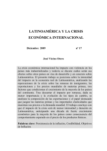 latinoamérica y la crisis económica internacional