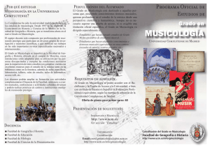 musicología - Universidad Complutense de Madrid