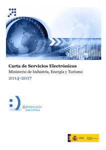 Carta de Servicios Electrónicos Ministerio de Industria, Energía
