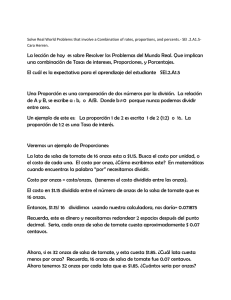 La lección de hoy es sobre Resolver los Problemas del Mundo Real