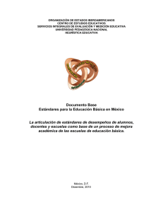 Documento Base Estándares para la Educación Básica en México