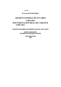 Archivo General de Navarra (1349-1387). Documentación Real de