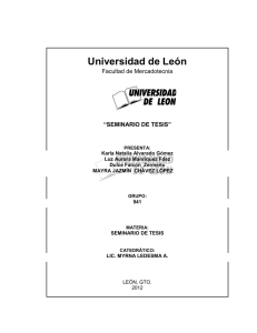 n ú merodecap í tulo - Universidad de León