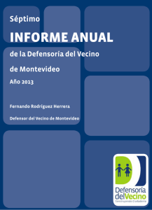 informe anual - Defensoría del Vecino